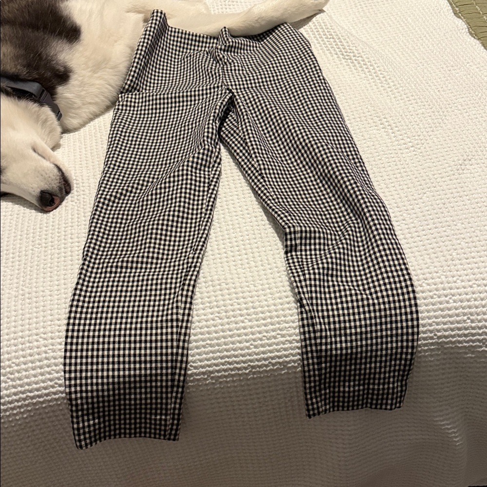 H&M Black and White Checkered Pants